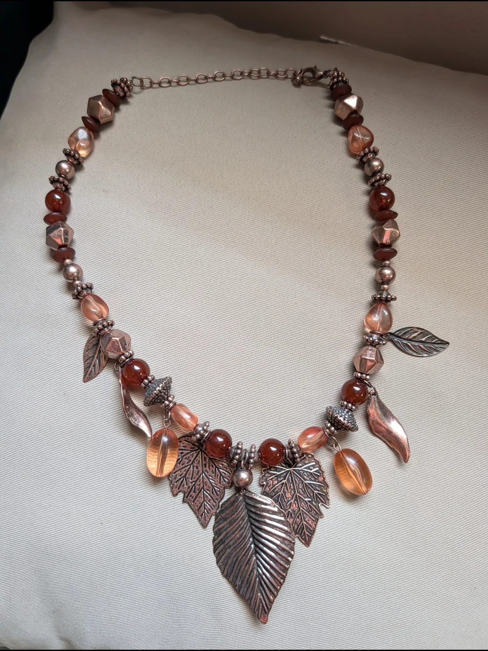 Lightweight Fall Leaves Charm Style Necklace
